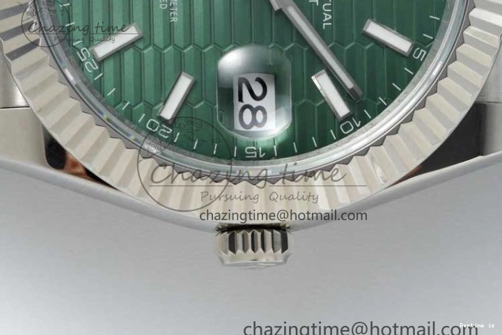 1231 Contemporary DateJust 41mm 126334 DIWF 1:1 Best Edition 904L Steel Green Fluted Dial on Jubilee Bracelet SA 2308